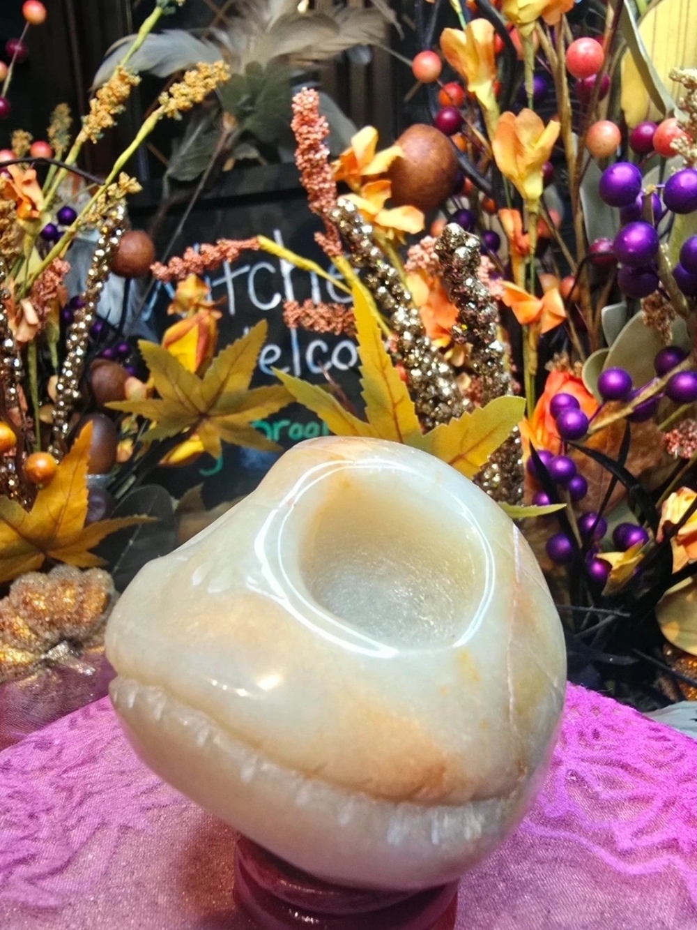Polished Agate Jack Skellington Nightmare Before Christmas